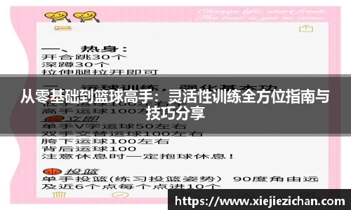从零基础到篮球高手：灵活性训练全方位指南与技巧分享